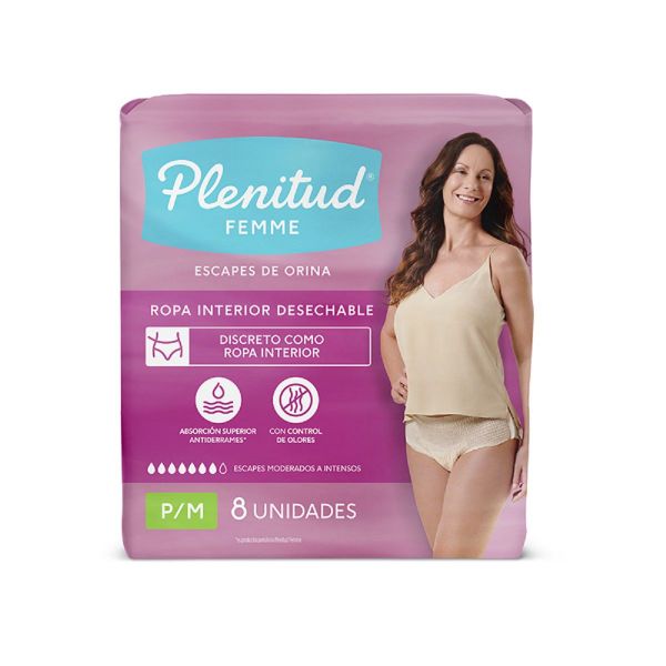 Plenitud Pañal Adulto Fem P/M  X 8 Un