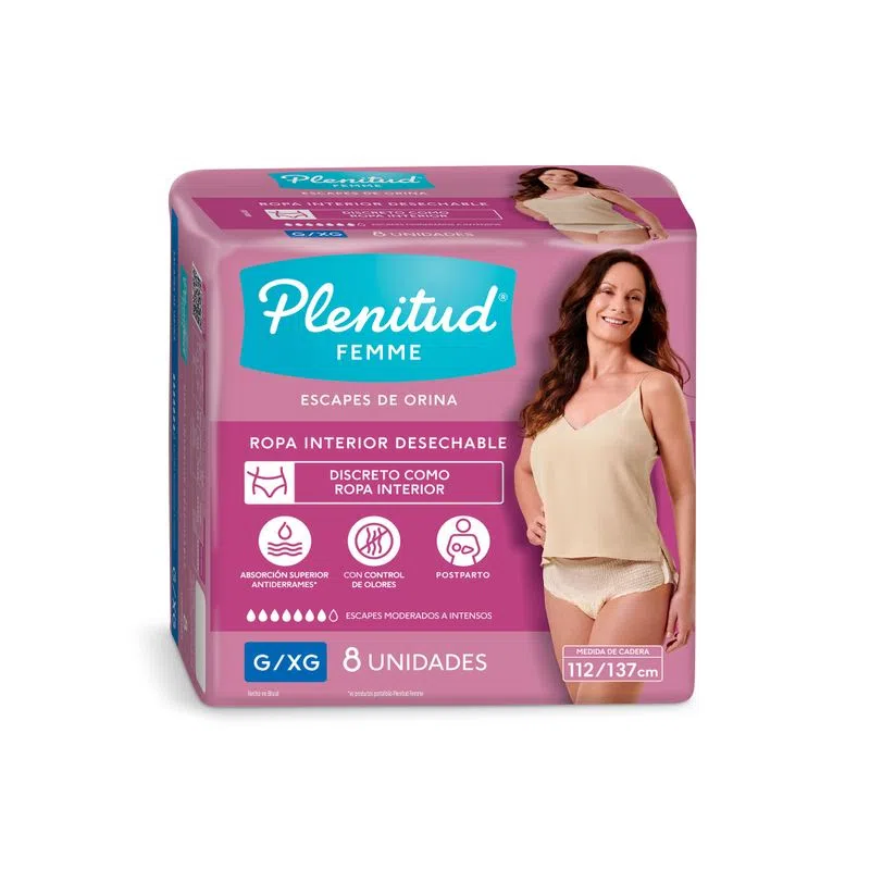 Plenitud Femme Adulto G/Xg X 8 Und.