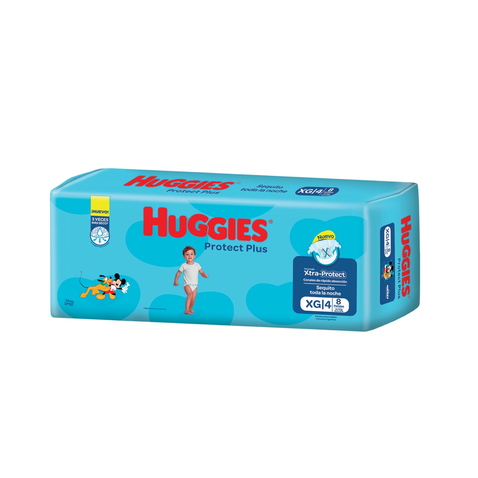 Huggies Protec Plus Xg X 8 Un
