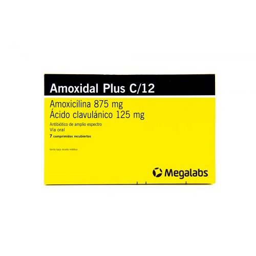 Amoxidal Plus C/12 Caja X 7 Comp.Rec.