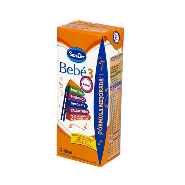 Sancor Bebe 3 Liq. X 200 Ml.