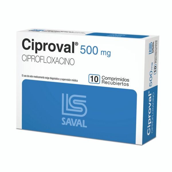 Ciproval 500 Mg Caja X 10 Comp.