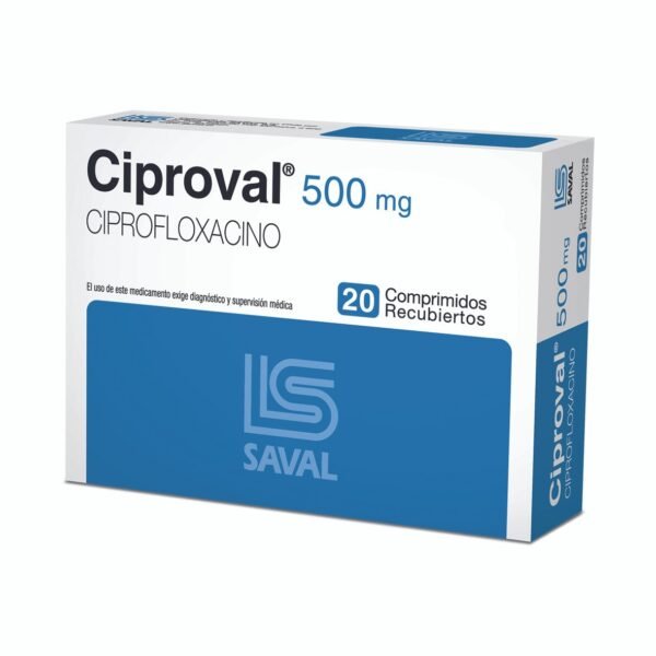 Ciproval 500 Mg. Caja X 20 Comp.