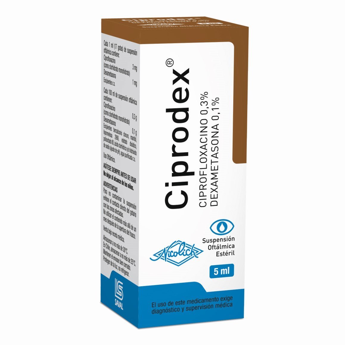 Ciprodex Soluc. Oft. Fco. X 5 Ml.