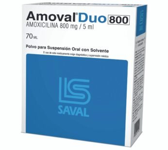 Amoval Duo 800 Mg Susp. Ext. X 70 Ml
