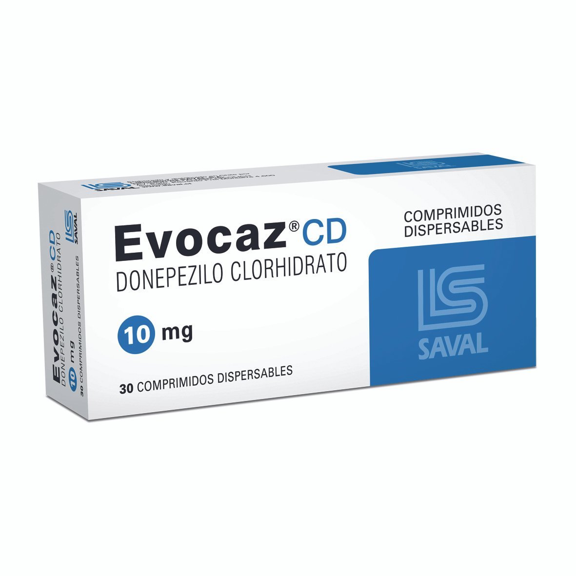 Evocaz Cd 10 Mg Caja X 30 Comp.