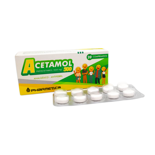 Acetamol 500 Mg. Caja X 20 Comp.