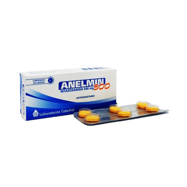 Anelmin 500 Mg. Caja X 6 Comp.Rec.