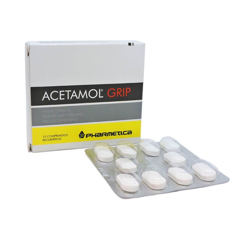 Acetamol Grip Caja X 10 Comp.