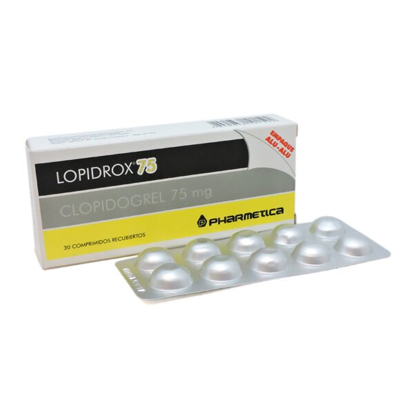 Lopidrox 75 Mg Caja X 30 Comp. Rec.