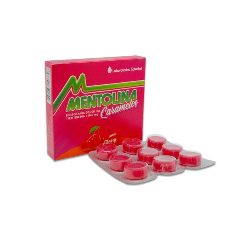 Mentolina Cherry Caramelos X 9 Un