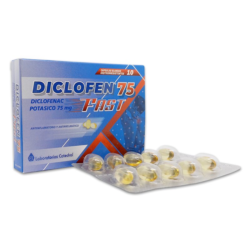Diclofen Fast 75 Mg Caja X 10  Caps. Bl.