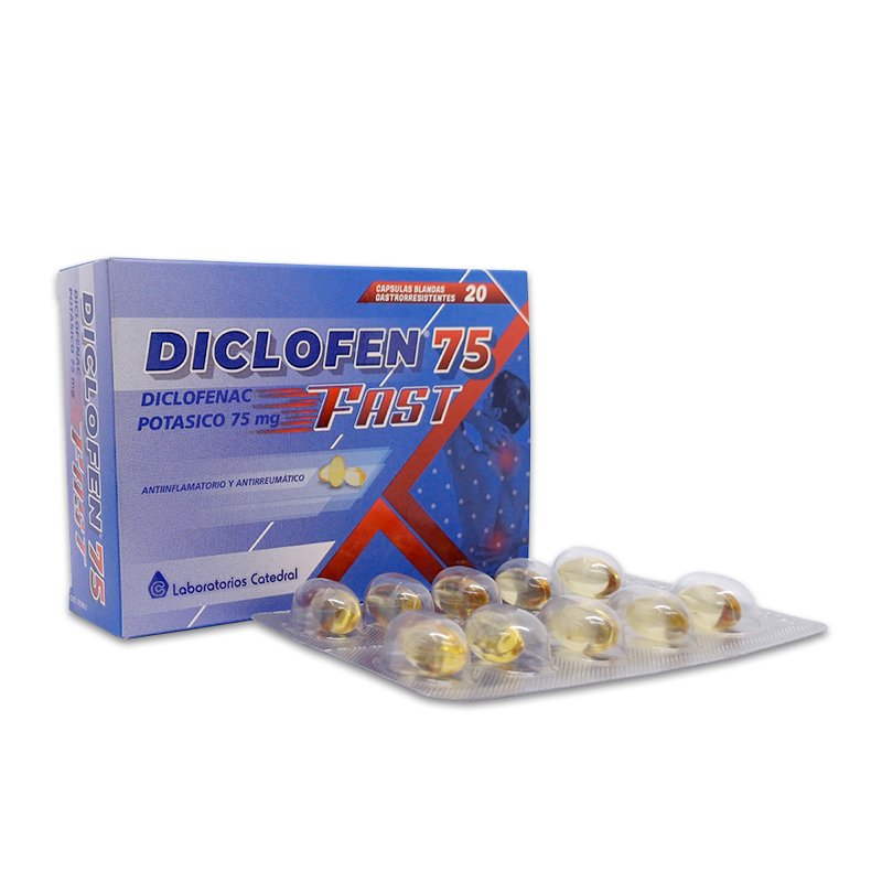 Diclofen Fast 75 Mg Caja X 20 Caps.Bl