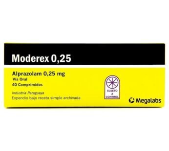 Moderex 0.25 Mg. © Caja X 40 Comp.