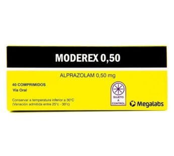 Moderex 0.50 Mg. © Caja X 40 Comp.
