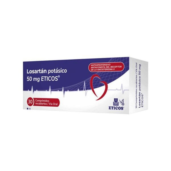 Losartan Eticos 50 Mg Caja X 30 Comp.