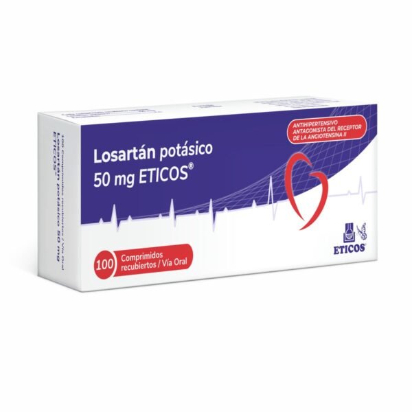 Losartan Eticos 50 Mg Tira X 10 Comp.