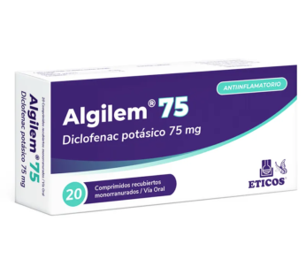 Algilem 75 Mg Caja X 20 Comp. Rec.