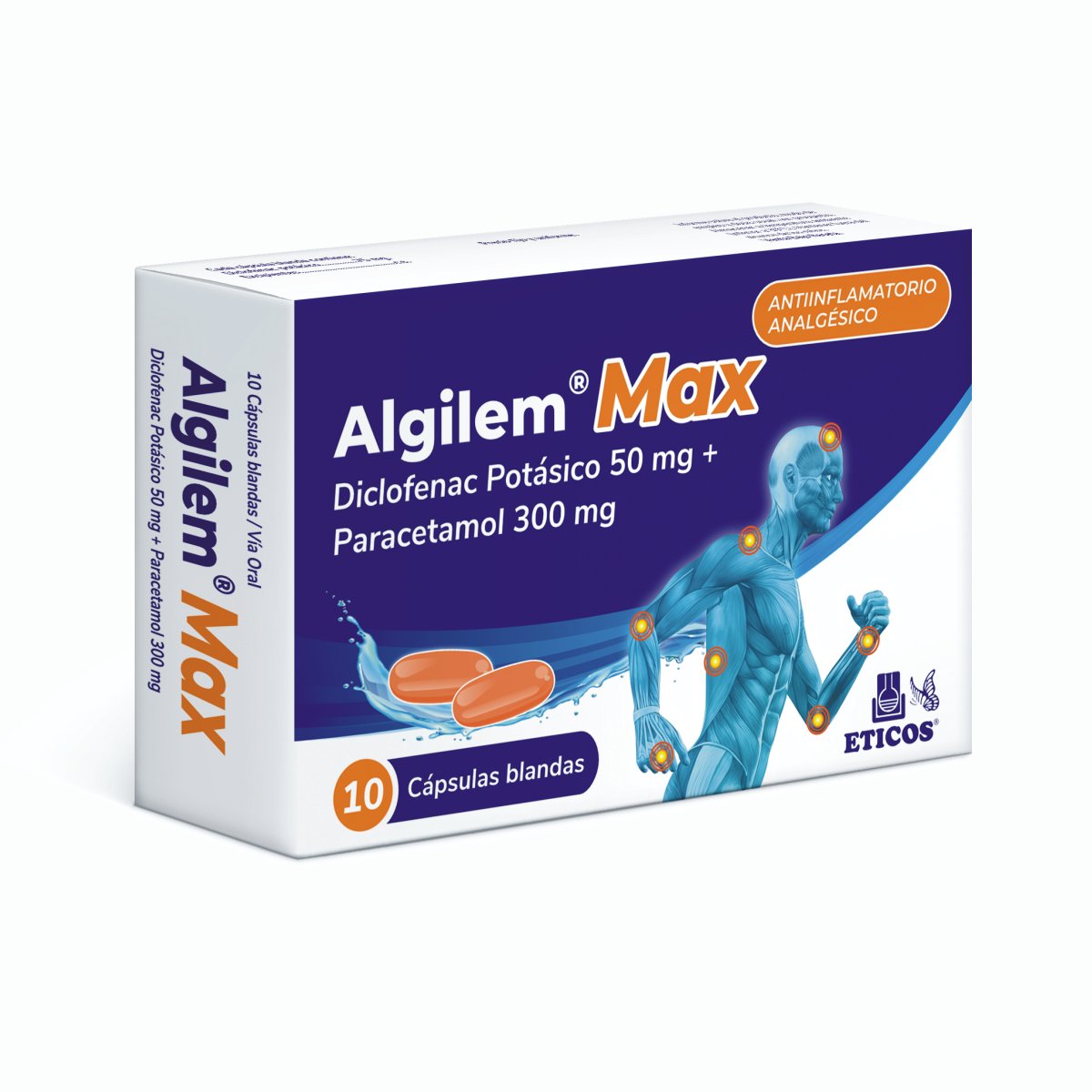 Algilem Max Caja X 10 Caps. Bl.