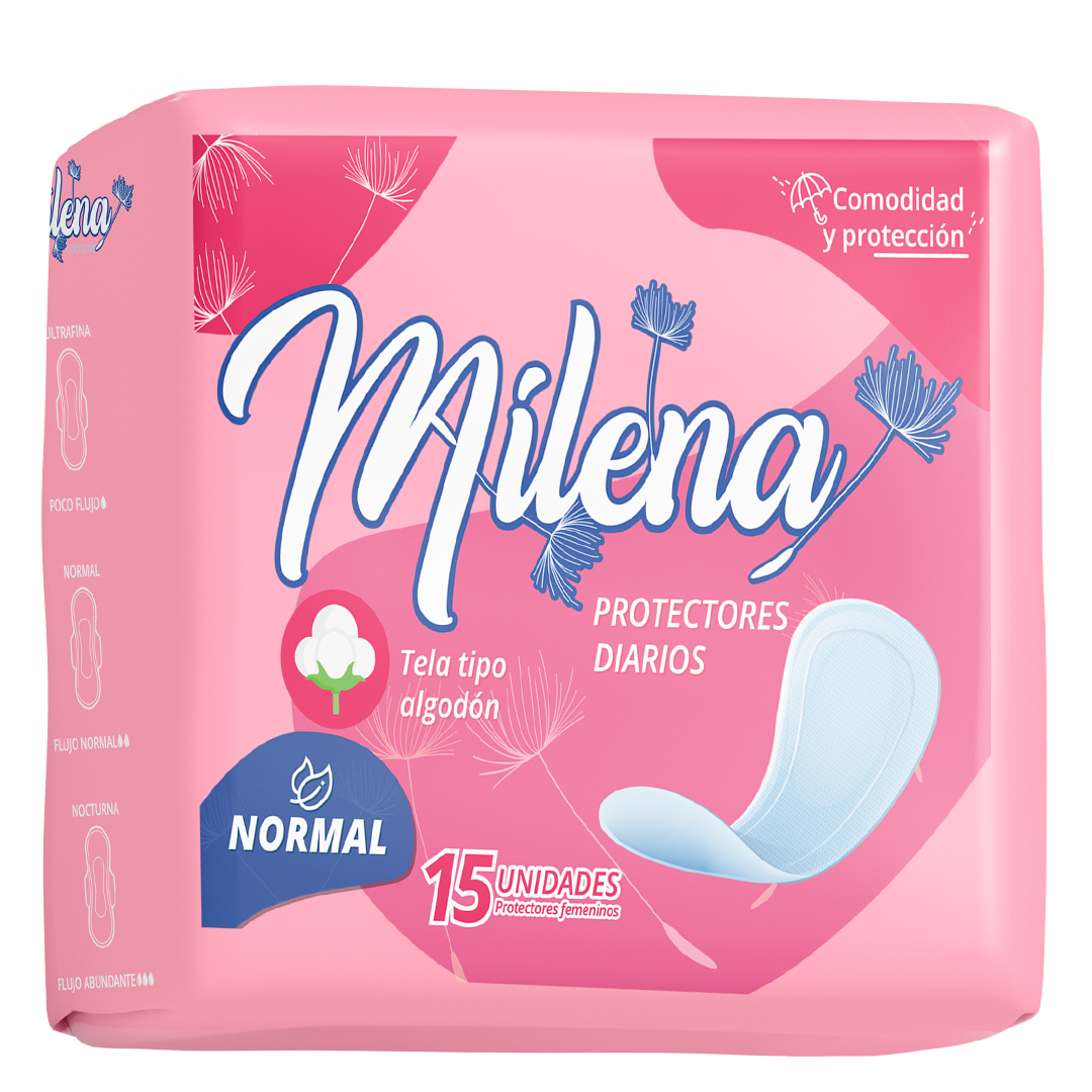 Milena Protec Diario Normal X 15 Un.