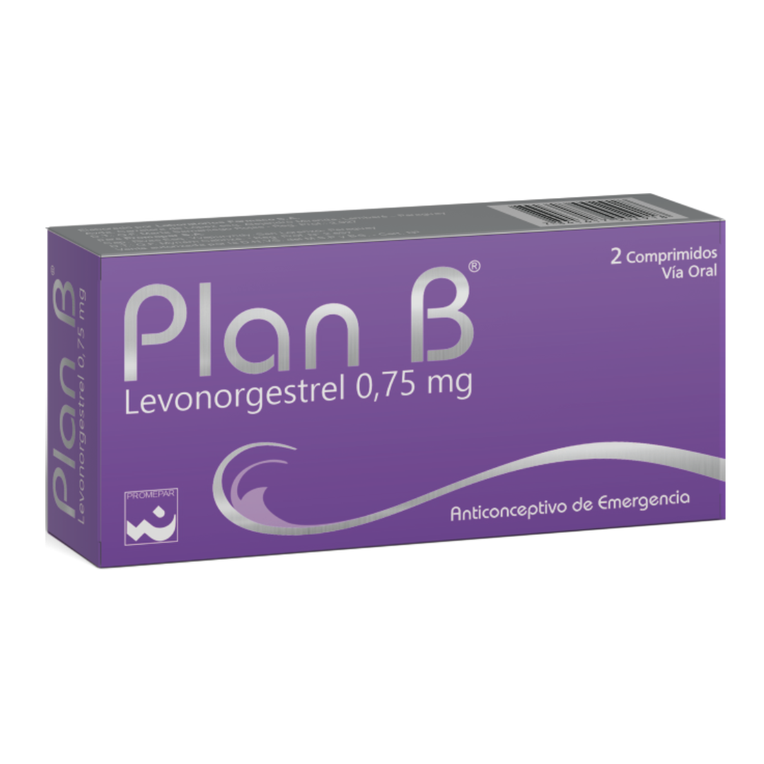 Plan B 0,75 Mg. Caja X 2 Comp.
