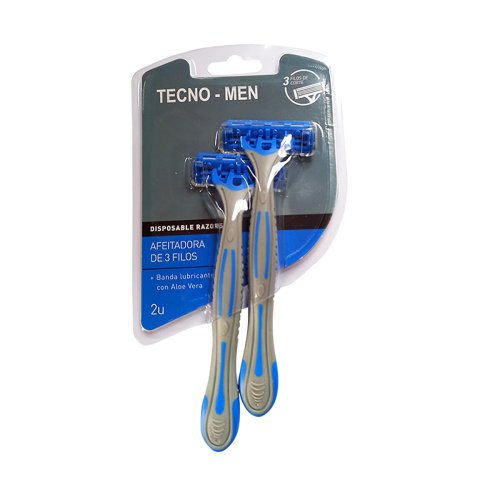 Tecno-Men Maq. De Afeitar 3f X 2und