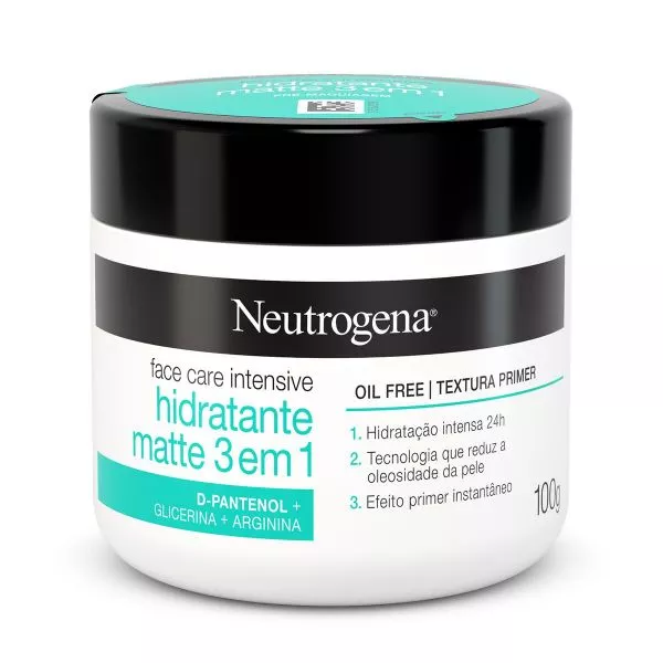 Neutrogena Hidratante Mate 3 en 1 Crema Facial X 100gr.