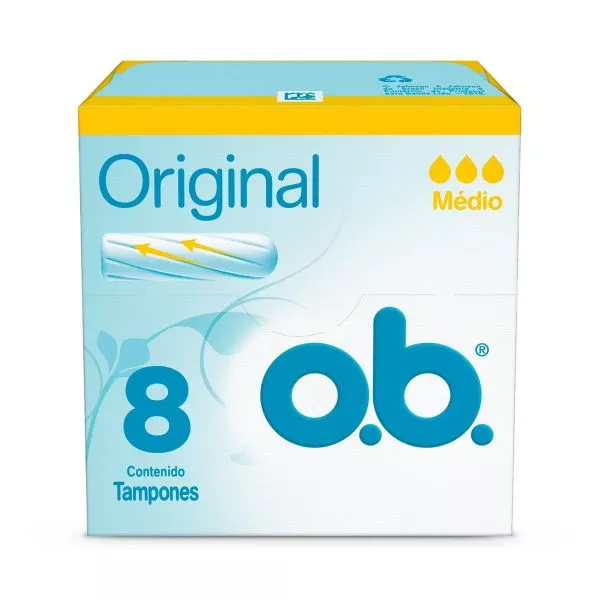 O.B. Tampones Original Medio X 8 Unidades.