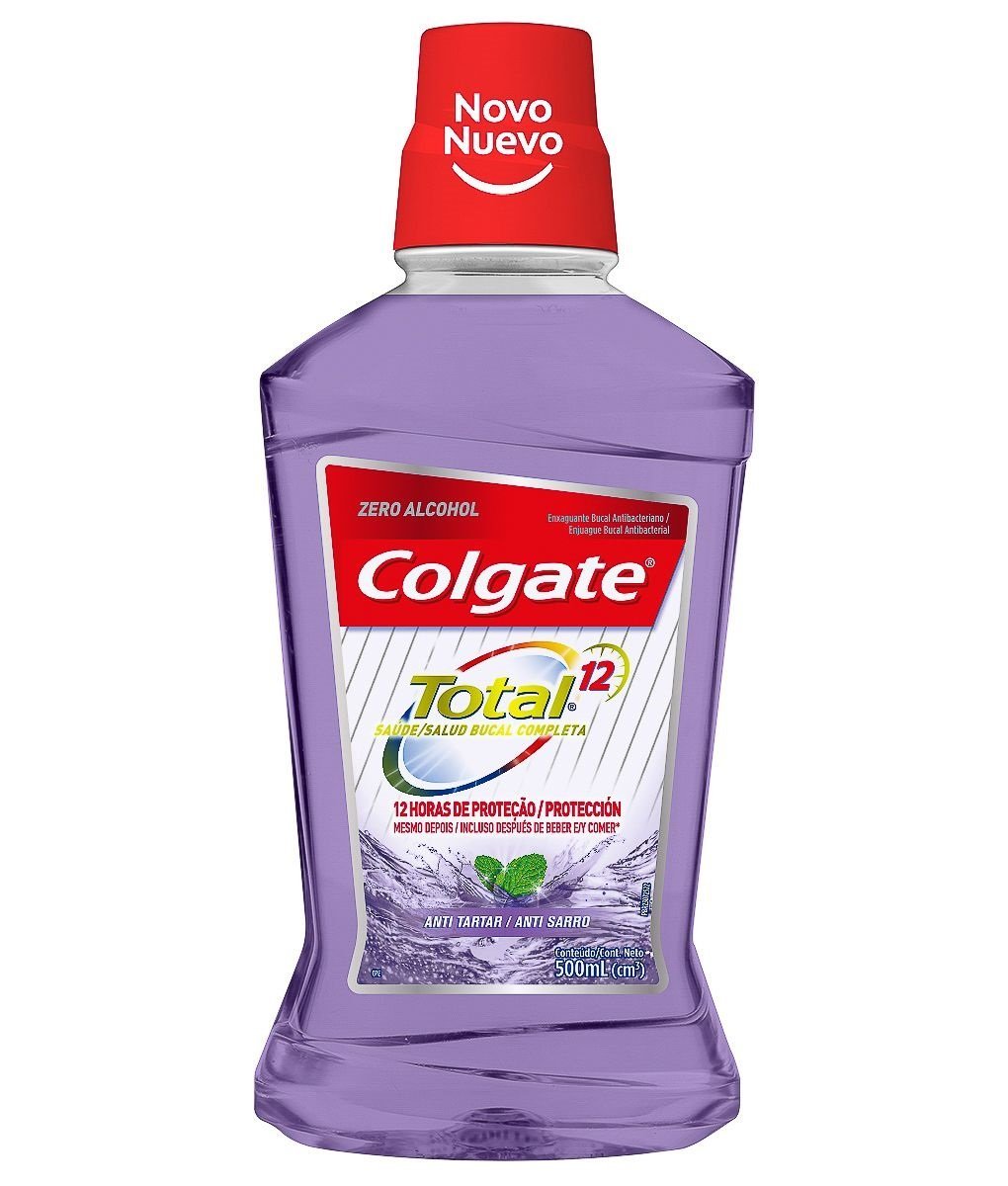Colgate Total 12 Anti Sarro Zero Enjuague Bucal X 500ml.