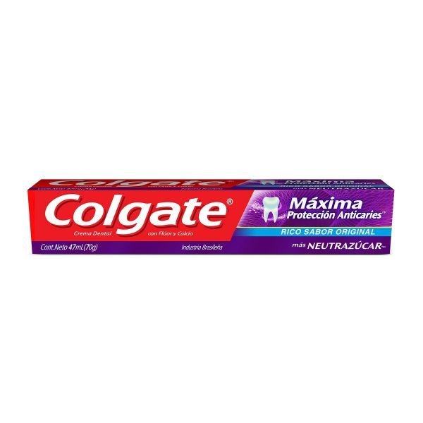 Colgate Máxima Protección Anti Caries Neutrazúcar Crema Dental X 70gr.