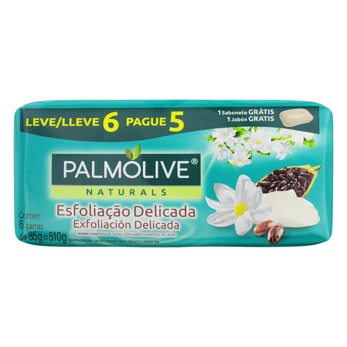Palmolive Naturals Jabón Exfoliación Delicada 6 Unidades X 85gr.