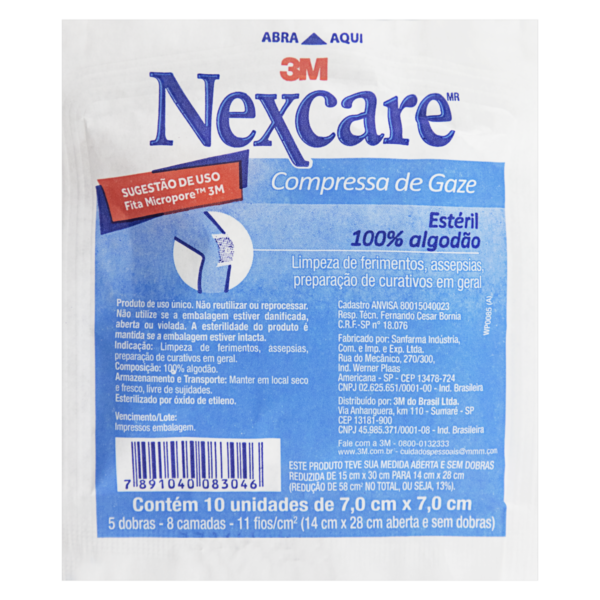 Nexcare Gasa Estéril X 10 Unidades (Euro)