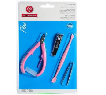 Mundial Kit Cuidado P/ Uñas 4 Pcs 154-Fl