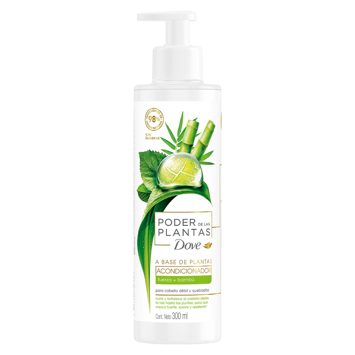 Dove Ac. Fuerza + Bambu X 300 Ml