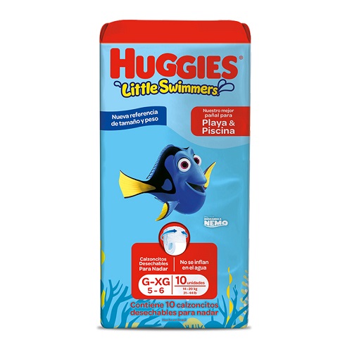 Huggies Little Swimmers G/Xg X 10 Un.
