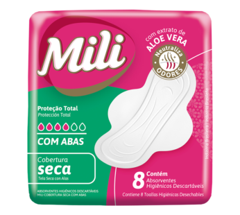 Mili Protección Total Seca Con Alas X 8 Unidades.