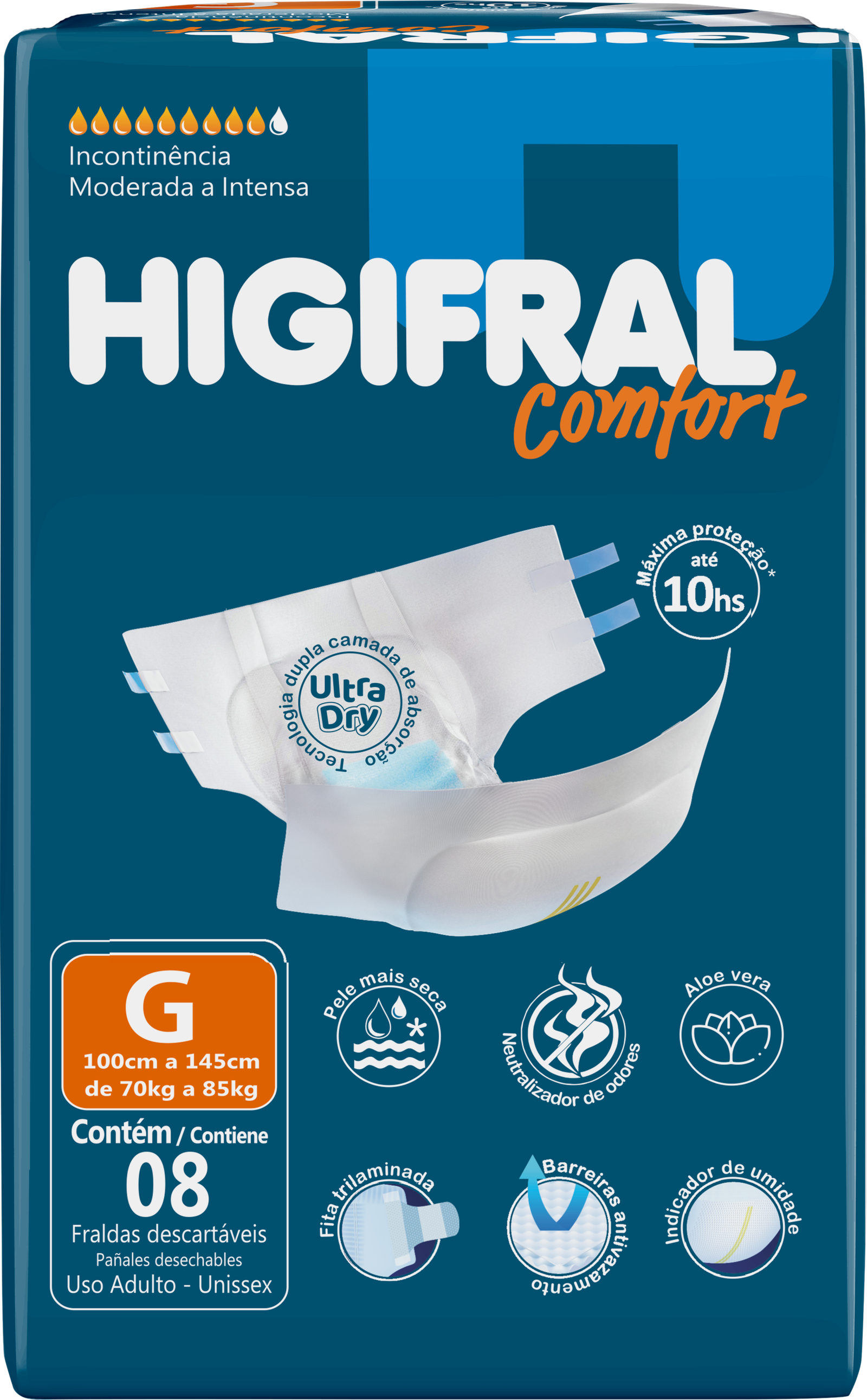 Higifral Confort Adulto G X 8 Un