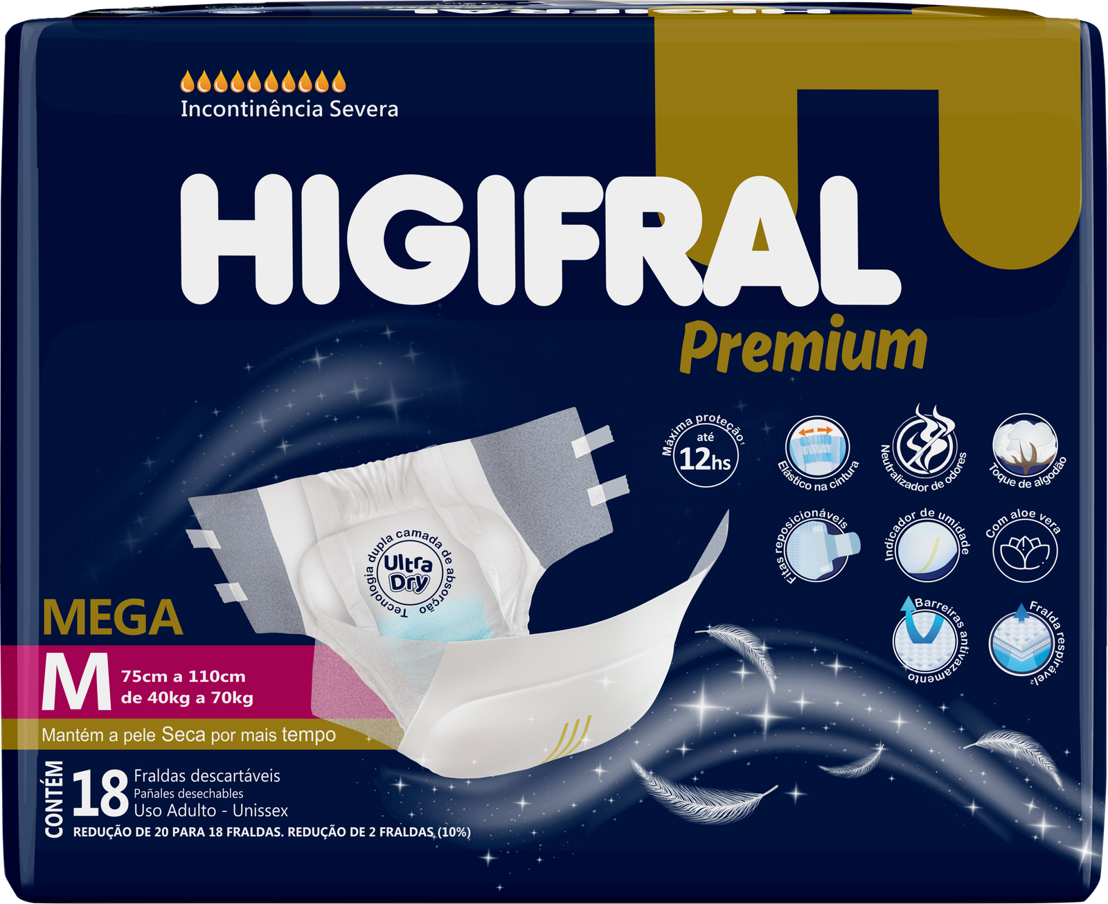 Higifral Premium Mega Ad. M X 18 Un