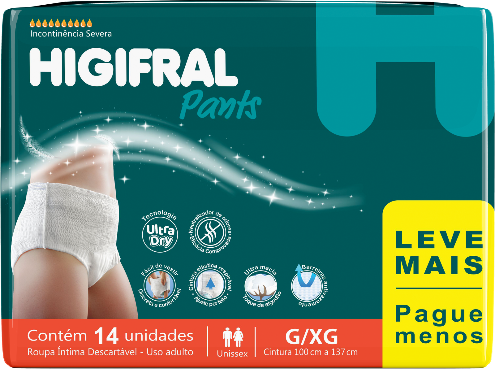Higifral Pants Adulto G/Xg X 14 Und