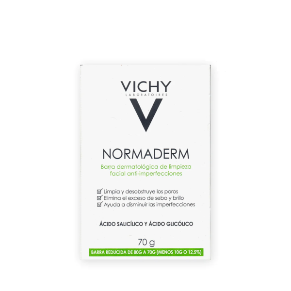 Vichy Normaderm Facial Barra Limpiadora X 70gr.