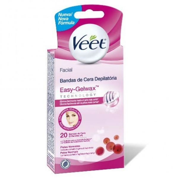 Veet Banda Depilatoria Fac. Gelwax