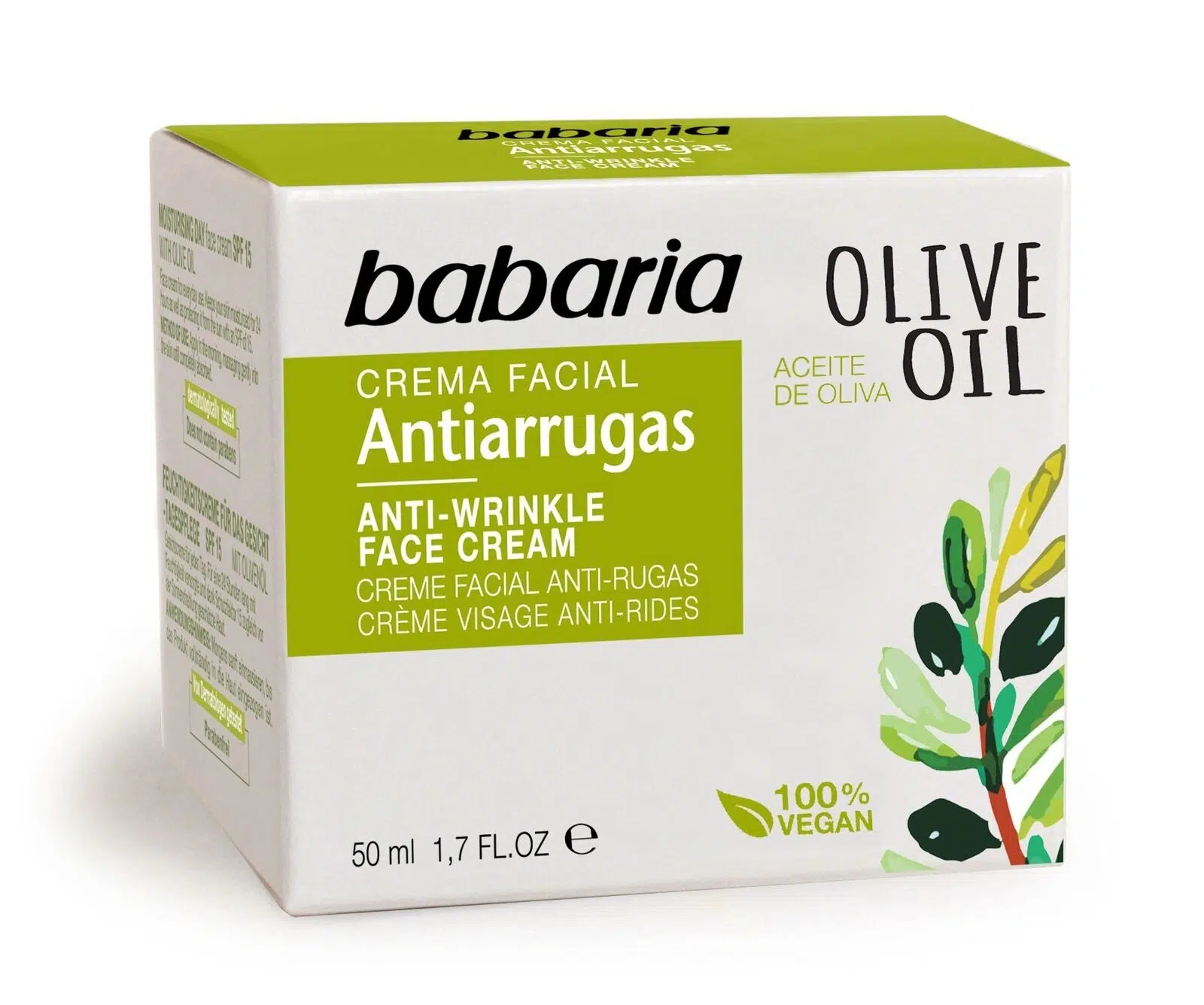 Babaria Crema Facial Antiarrugas X 50 Ml