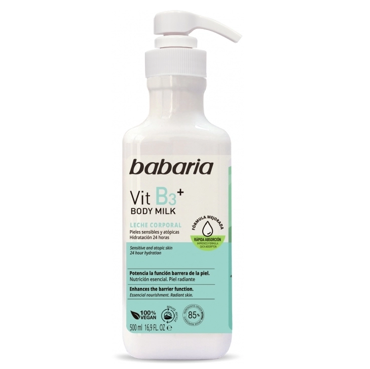 Babaria Body Milk Vit B3 + X 500 Ml