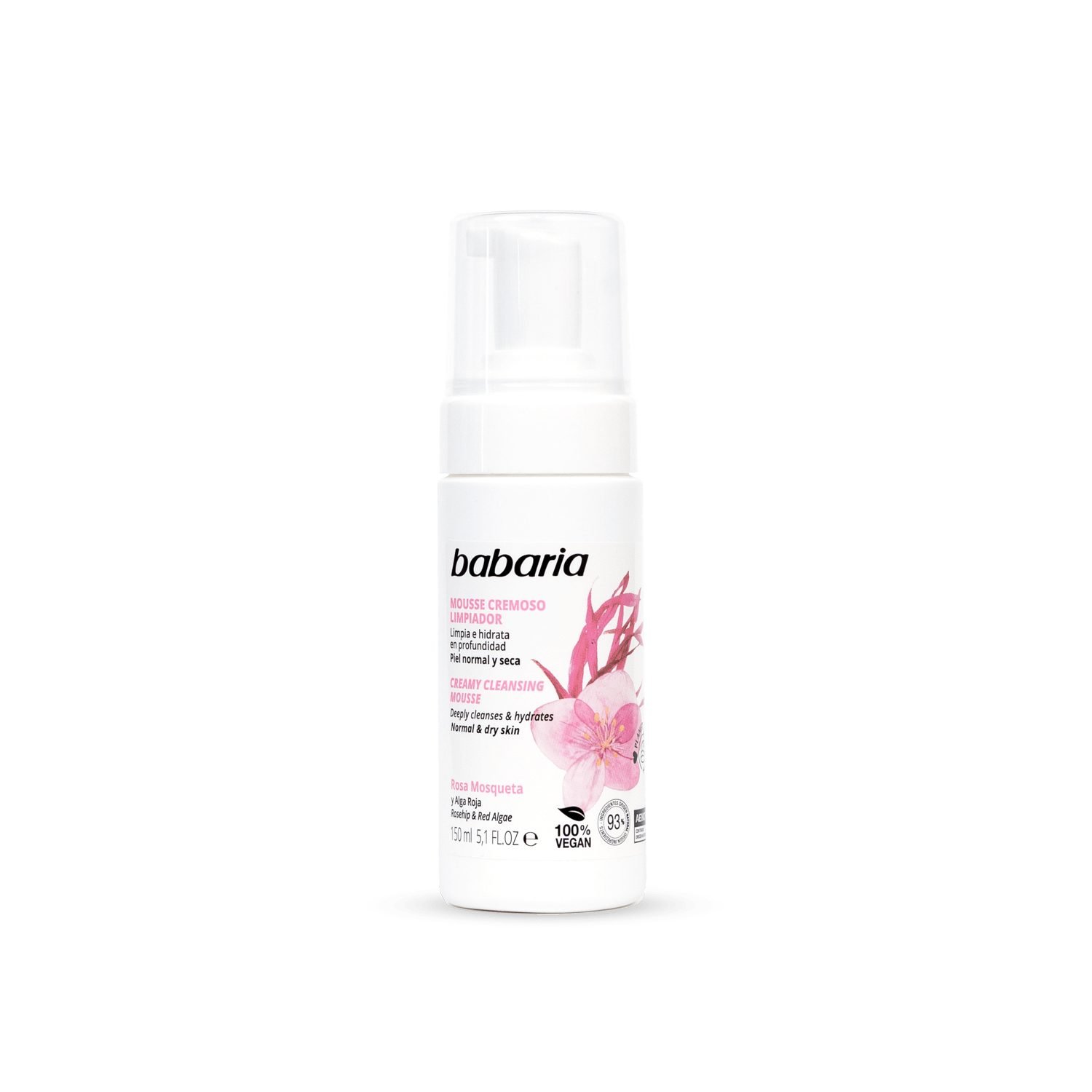 Babaria Mousse Limpiador Cremoso X 150 Ml.