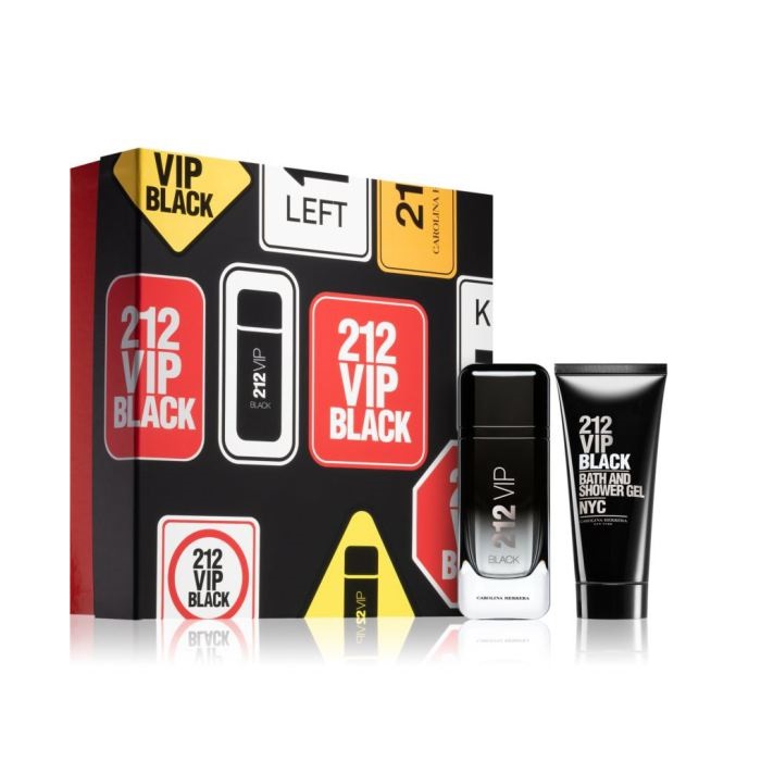 Carolina Herrera 212 Vip Black (Edp 100 Ml+ Gel De Baño)