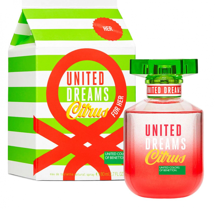 Benetton Ud Citrus For Her Edt X 80 Ml