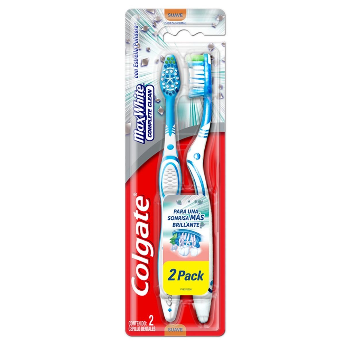 Colgate Max White Complete Clean Cepillo X 2 Unidades