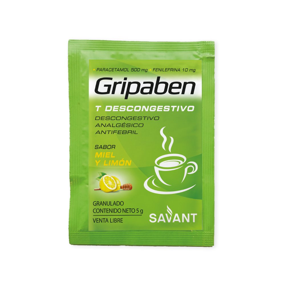 Gripaben T Descongestivo X 1 Sobre