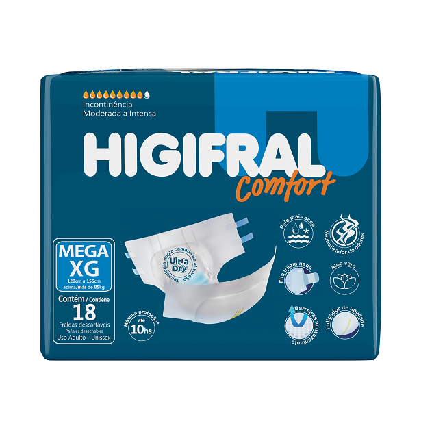 Higifral Confort Mega Ad. Xg X 18 Un