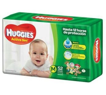 Huggies Active Sec M X 52 Unid